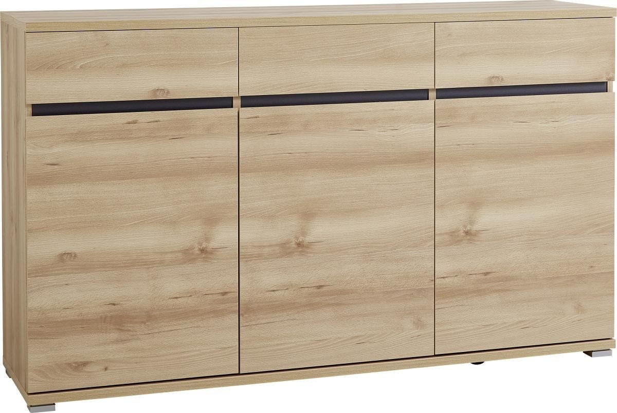 SIDEBOARD  in 144/88/40 cm  - Silberfarben/Buchefarben, Basics, Holzwerkstoff/Kunststoff (144/88/40cm) - Carryhome