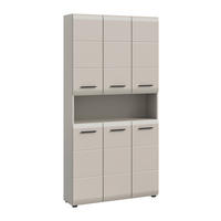 HÖGSKÅP  - svart/kashmir, Trend, trämaterial/plast (90/185/30cm) - MID.YOU