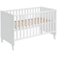 GITTERBETT Michi  143,4/78,9/76,6 cm   - Weiß, Trend, Holz/Holzwerkstoff (143,4/78,9/76,6cm) - My Baby Lou