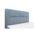 BOXSPRINGBETT 140/200 cm  in Hellblau  - Schwarz/Hellblau, Design, Textil/Metall (140/200cm) - Esposa