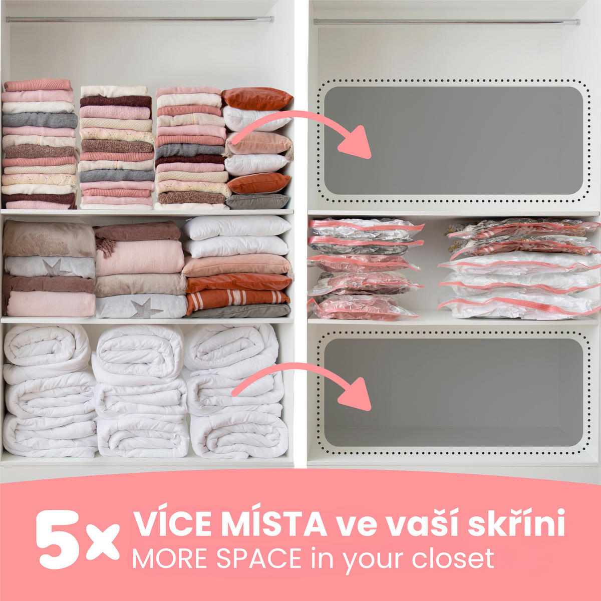 VAKUOVÝ PYTEL - Basics (80/100cm)