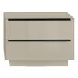 GARDEROBENBANK  in 72/50/32 cm  - Kaschmir/Anthrazit, Design, Glas/Metall (72/50/32cm) - Novel