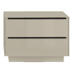GARDEROBENBANK  in 72/50/32 cm  - Kaschmir/Anthrazit, Design, Glas/Metall (72/50/32cm) - Novel