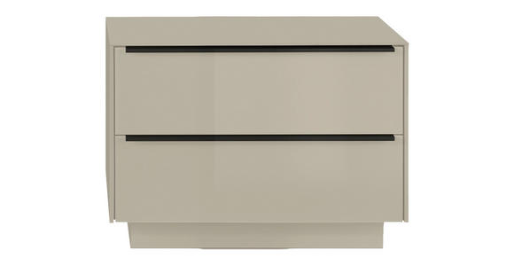 GARDEROBENBANK  in 72/50/32 cm  - Kaschmir/Anthrazit, Design, Glas/Metall (72/50/32cm) - Novel