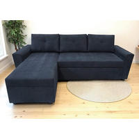 ECKSOFA TERMOLI in Jacquard Anthrazit  155/231 cm  - Anthrazit/Schwarz, Design, Kunststoff/Textil (155/231cm) - MID.YOU