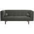 SOFA in Textil Braun - Dunkelbraun/Braun, Design, Holz/Textil (200/80/87cm) - Carryhome SOFA in Textil Braun - Dunkelbraun/Braun, Design, Holz/Textil (200/80/87cm) - Carryhome