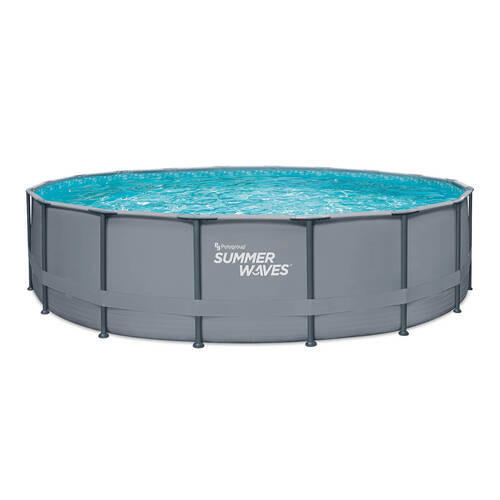 POOL PGP4001852B-AN 549/132 cm  - Anthrazit, KONVENTIONELL, Kunststoff (549/132cm) - Ambia Garden