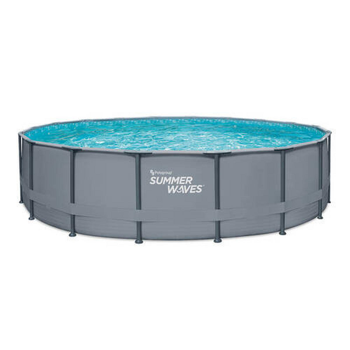 POOL PGP4001852B-AN 549/132 cm  - Anthrazit, KONVENTIONELL, Kunststoff (549/132cm) - Ambia Garden