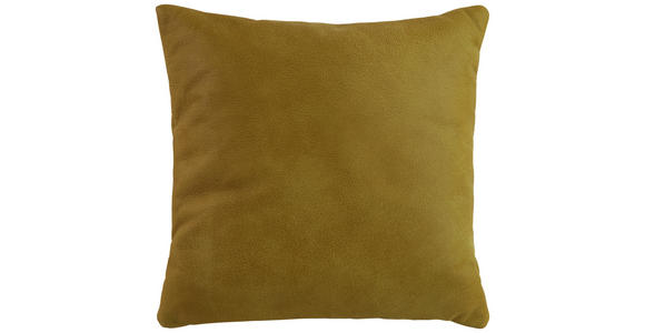 ZIERKISSEN 35/35 cm - Grün, Design, Leder (35/35cm) - Ambiente