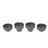 KERZENHALTER-SET - Anthrazit, KONVENTIONELL, Metall (8/4,5cm) - Blomus