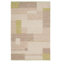 HANDWEBTEPPICH 130/190 cm Freising  - Beige/Grün, Konventionell, Naturmaterialien (130/190cm) - Linea Natura