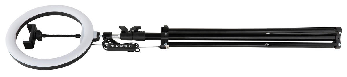 LED-GOLVLAMPA Delgado 63/210 cm    - opal/svart, Basics, metall/plast (63/210cm)