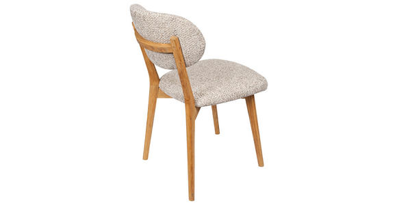 STUHL  Stoffauswahl Webstoff  Eichefarben, Beige  - Eichefarben/Beige, MODERN, Holz/Textil (51/86/60cm) - Carryhome