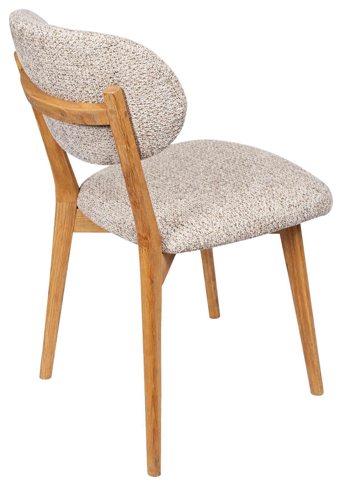 STUHL  Stoffauswahl Webstoff  - Eichefarben/Beige, MODERN, Holz/Textil (51/86/60cm) - Carryhome