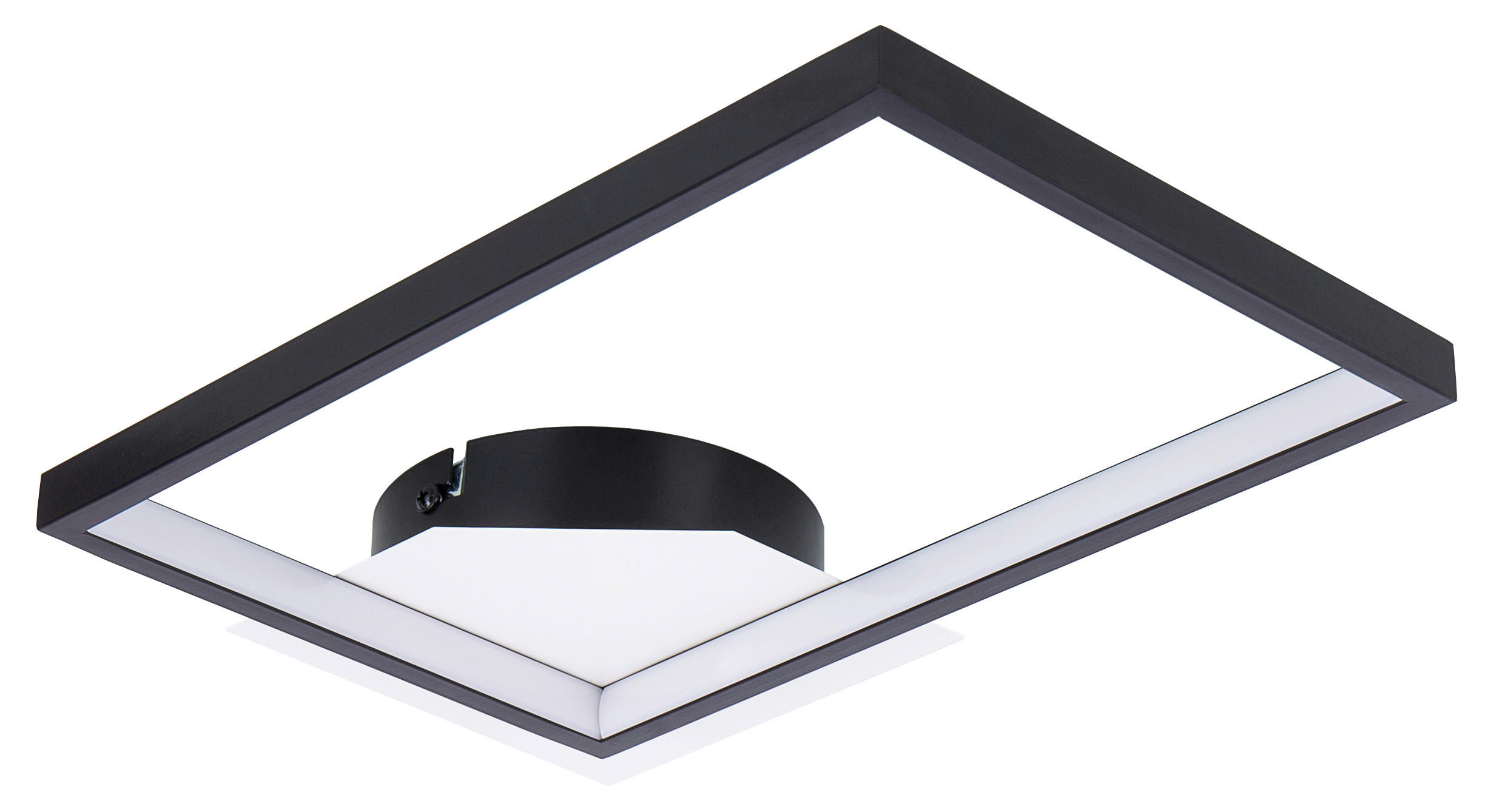 STROPNA LED-SVETILKA  OSLO   3000 K 230 V  - črna, Design, kovina/umetna masa (31,6/21,6/4,7cm)
