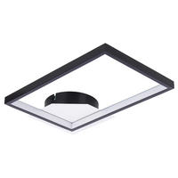 STROPNA LED-SVETILKA  OSLO   3000 K 230 V  - črna, Design, kovina/umetna masa (31,6/21,6/4,7cm)