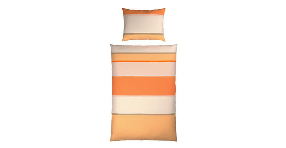 BETTWÄSCHE TANJA Satin 140/200 cm  - Orange, KONVENTIONELL, Textil (140/200cm) - Novel