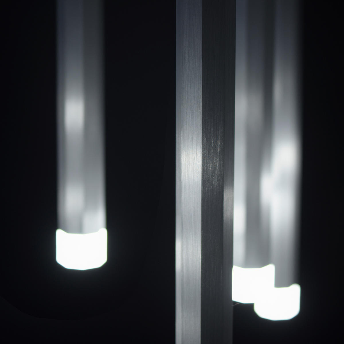LED-HÄNGELEUCHTE Bruno 89/30/120 cm   - Alufarben, Design, Kunststoff/Metall (89/30/120cm)