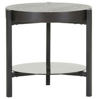 SOFFBORD i trä, glas  - svart, Design, metall/trä (52/50cm) - Novel