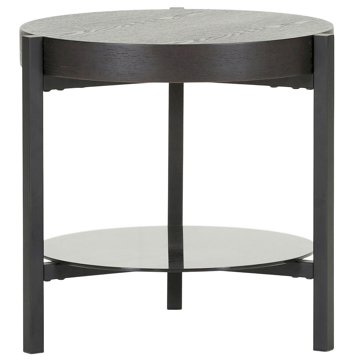 SOFFBORD i trä, glas  - svart, Design, metall/trä (52/50cm) - Novel