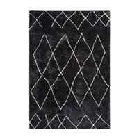 KOBEREC S VYSOKÝM VLASOM, 160/230 cm, antracitová - antracitová, Design, textil (160/230cm)