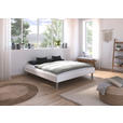 BETT 180/200 cm  in Weiß  - Alufarben/Weiß, Design, Holzwerkstoff/Metall (180/200cm) - Carryhome