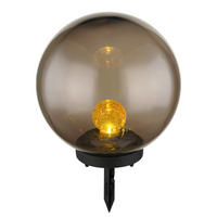 SVJETILJKA SOLARNA  - narančasta/siva, Basics, plastika (25/25/38,5cm) - Globo