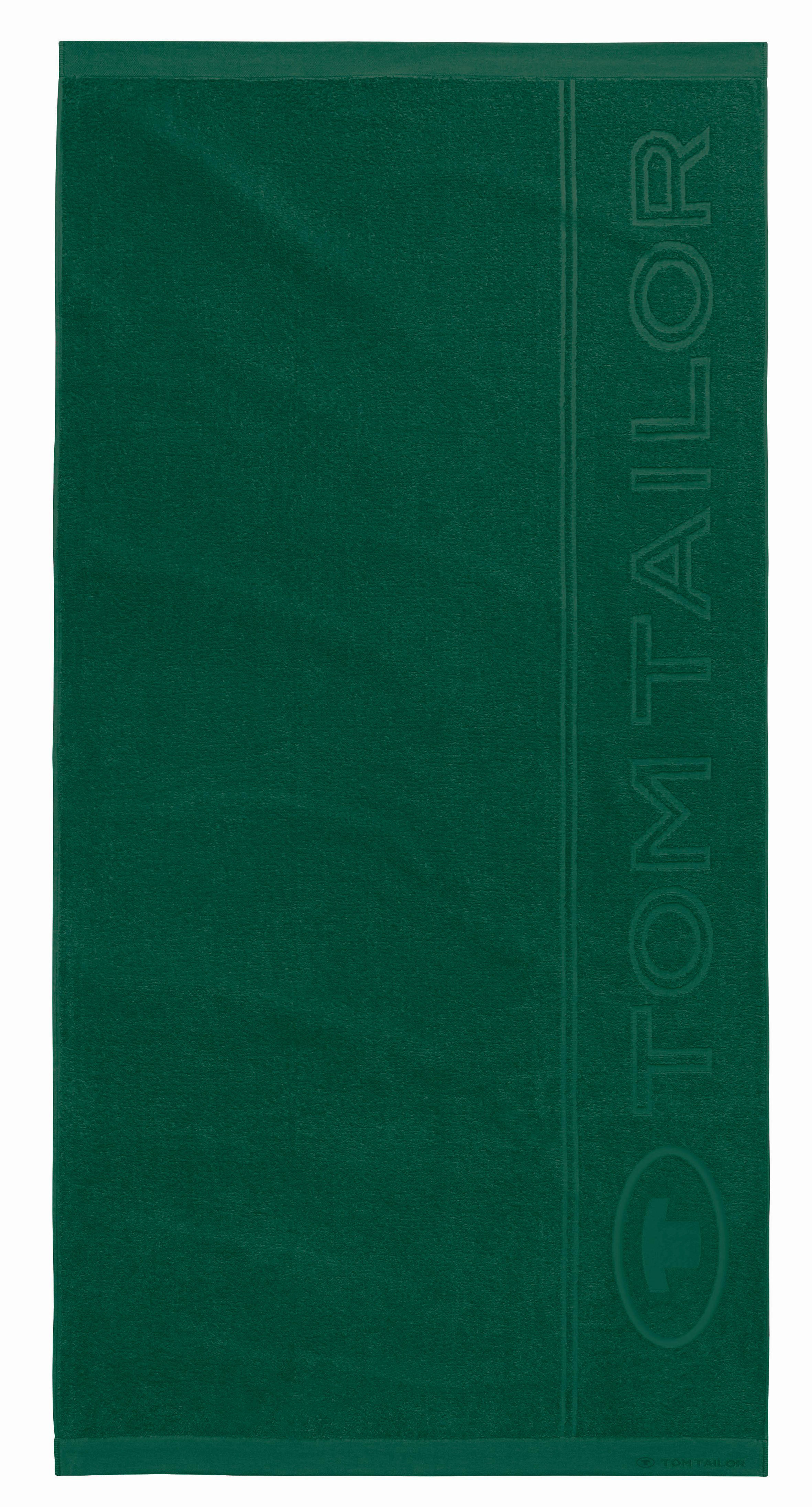 STRANDTUCH 100119 90X180 90/180 cm  - Dunkelgrün, KONVENTIONELL, Textil (90/180cm) - Tom Tailor