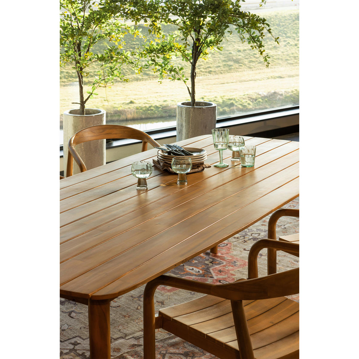 GARTENTISCH 215/90/76 cm Holz rechteckig  - Naturfarben, MODERN, Holz (215/90/76cm) - Livetastic