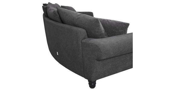 BIGSOFA Flachgewebe Anthrazit  - Anthrazit/Schwarz, KONVENTIONELL, Holz/Textil (290/78/115cm) - Carryhome