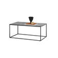 COUCHTISCH Sicherheitsglas 110/60/45 cm rechteckig Grau, Schwarz  - Schwarz/Grau, Design, Glas/Metall (110/60/45cm) - Xora