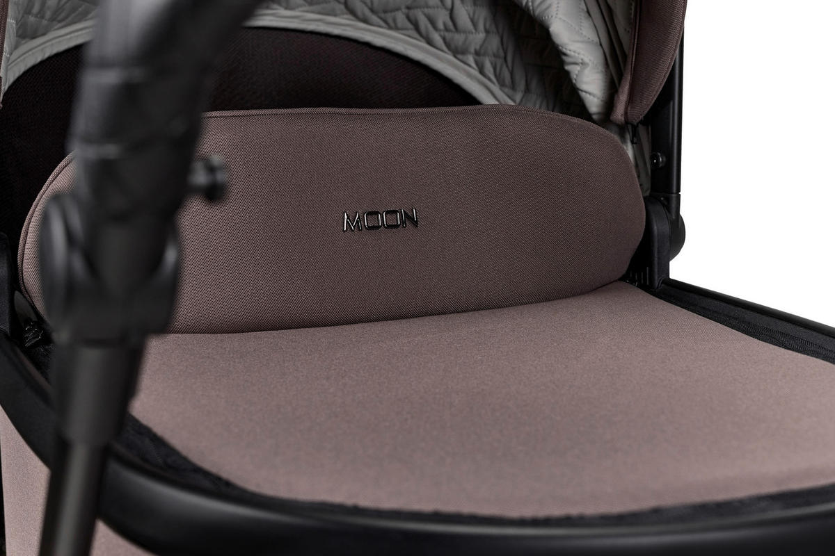 KOMBIKINDERWAGEN  Più  Tonka  - Graubraun/Schwarz, Basics, Textil (97/105/127cm) - Moon