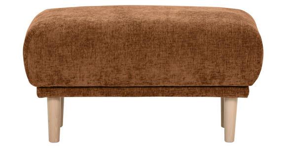 HOCKER Flachgewebe Rostfarben  - Rostfarben, KONVENTIONELL, Holz/Textil (88/49/62cm) - Carryhome