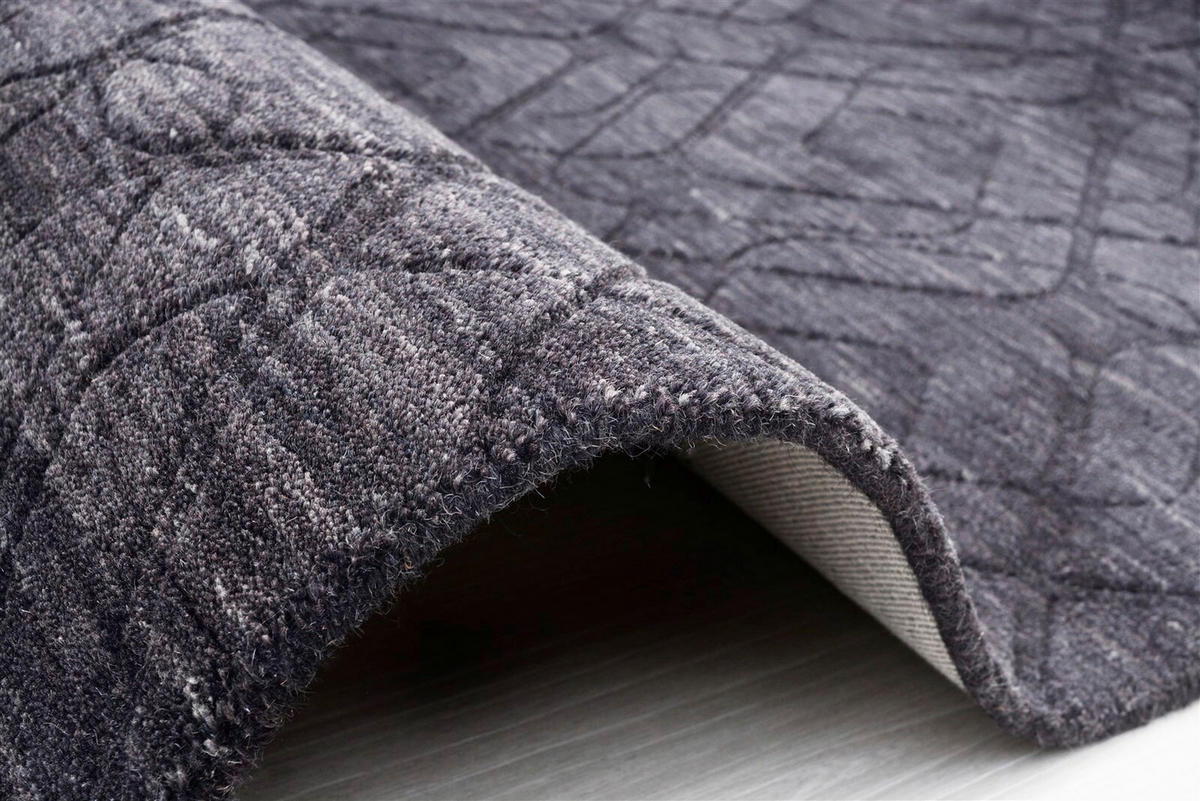 ULLMATTA 80/150 cm  - grå/svart, Basics, textil (80/150cm) - Kayoom