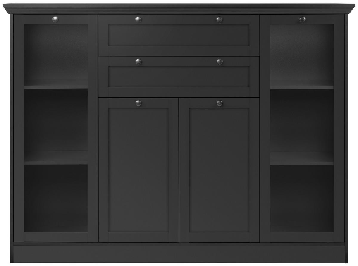 HIGHBOARD  in 160/120/40 cm  - Anthrazit, LIFESTYLE, Holzwerkstoff/Metall (160/120/40cm) - MID.YOU