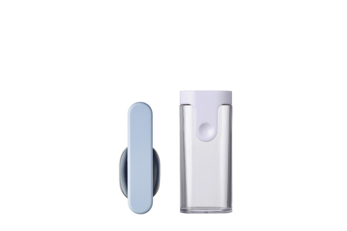 LÖFFEL - Silberfarben/Hellblau, KONVENTIONELL, Kunststoff/Metall (14,5/7,4/2,9cm) - Mepal