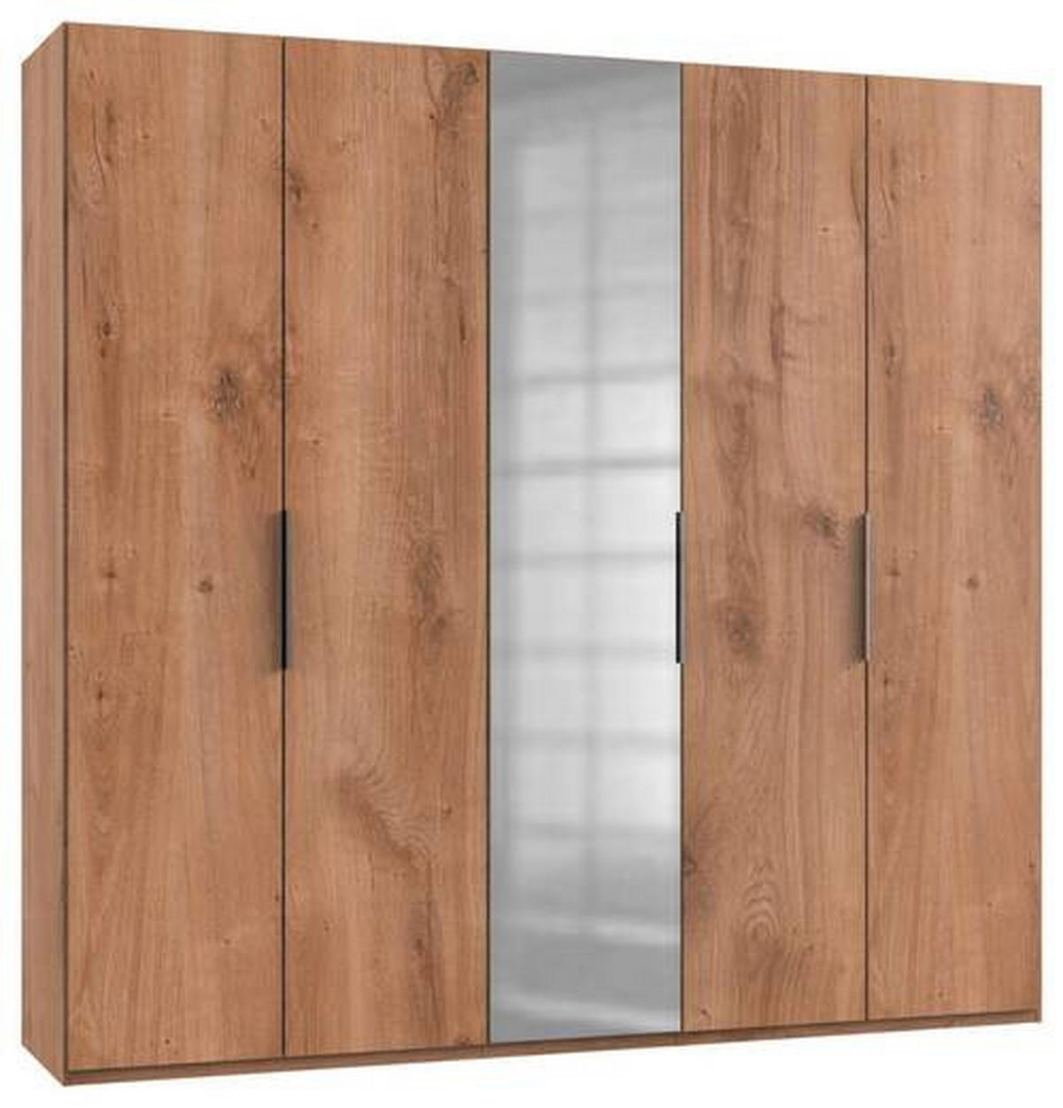 DREHTÜRENSCHRANK in Eichefarben  - Chromfarben/Eichefarben, Modern, Holzwerkstoff (250/236/58cm) - MID.YOU