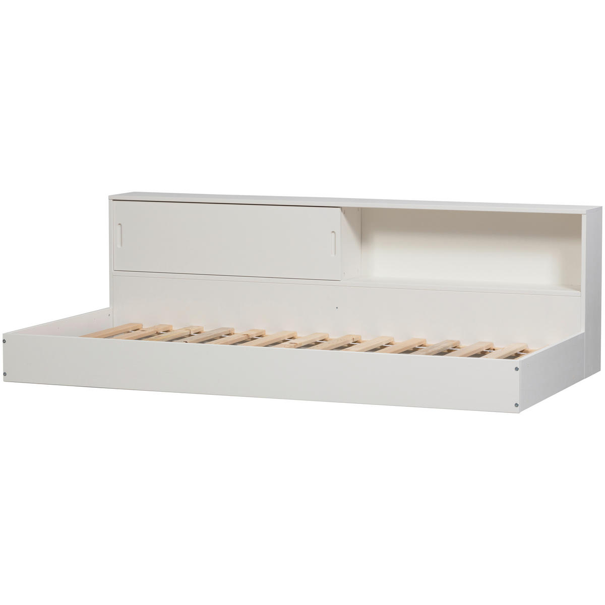 BODENBETT. - Weiß, Basics, Holz (90/200cm) - MID.YOU