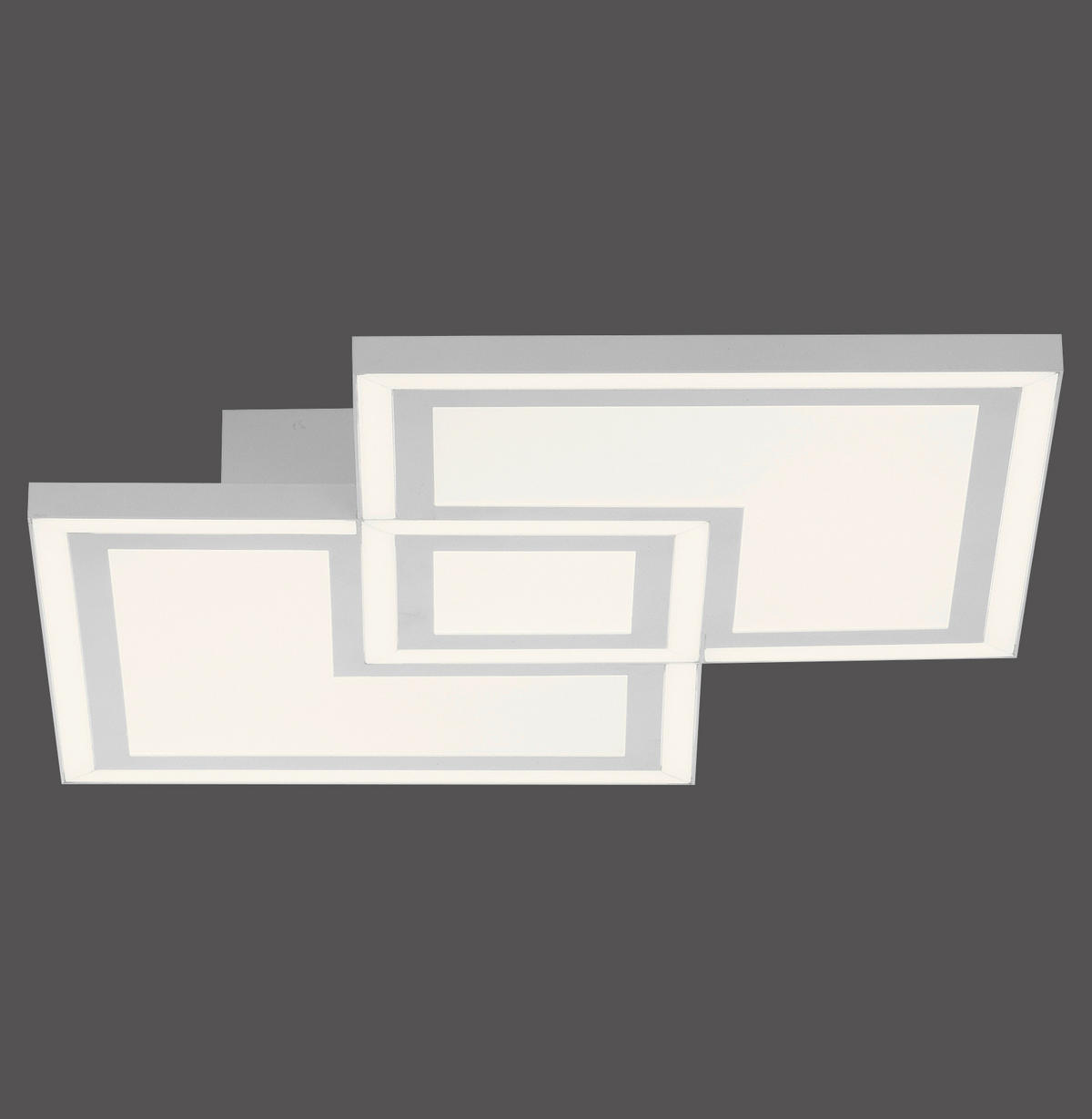 LED PLAFONJERA - Dizajnerski, metal/plastika (40/40/6cm)