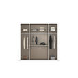 DREHTÜRENSCHRANK in Eichefarben - Eichefarben, Design, Holzwerkstoff/Kunststoff (201/197/60cm) - Novel