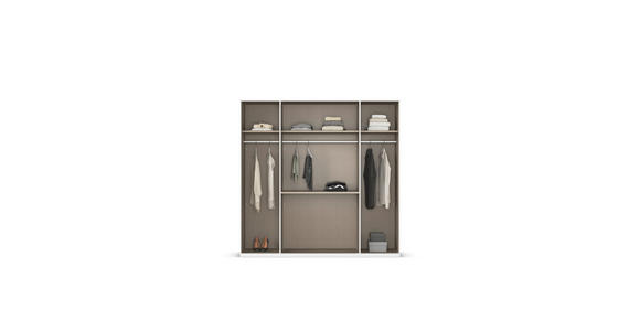 DREHTÜRENSCHRANK in Eichefarben - Eichefarben, Design, Holzwerkstoff/Kunststoff (201/197/60cm) - Novel