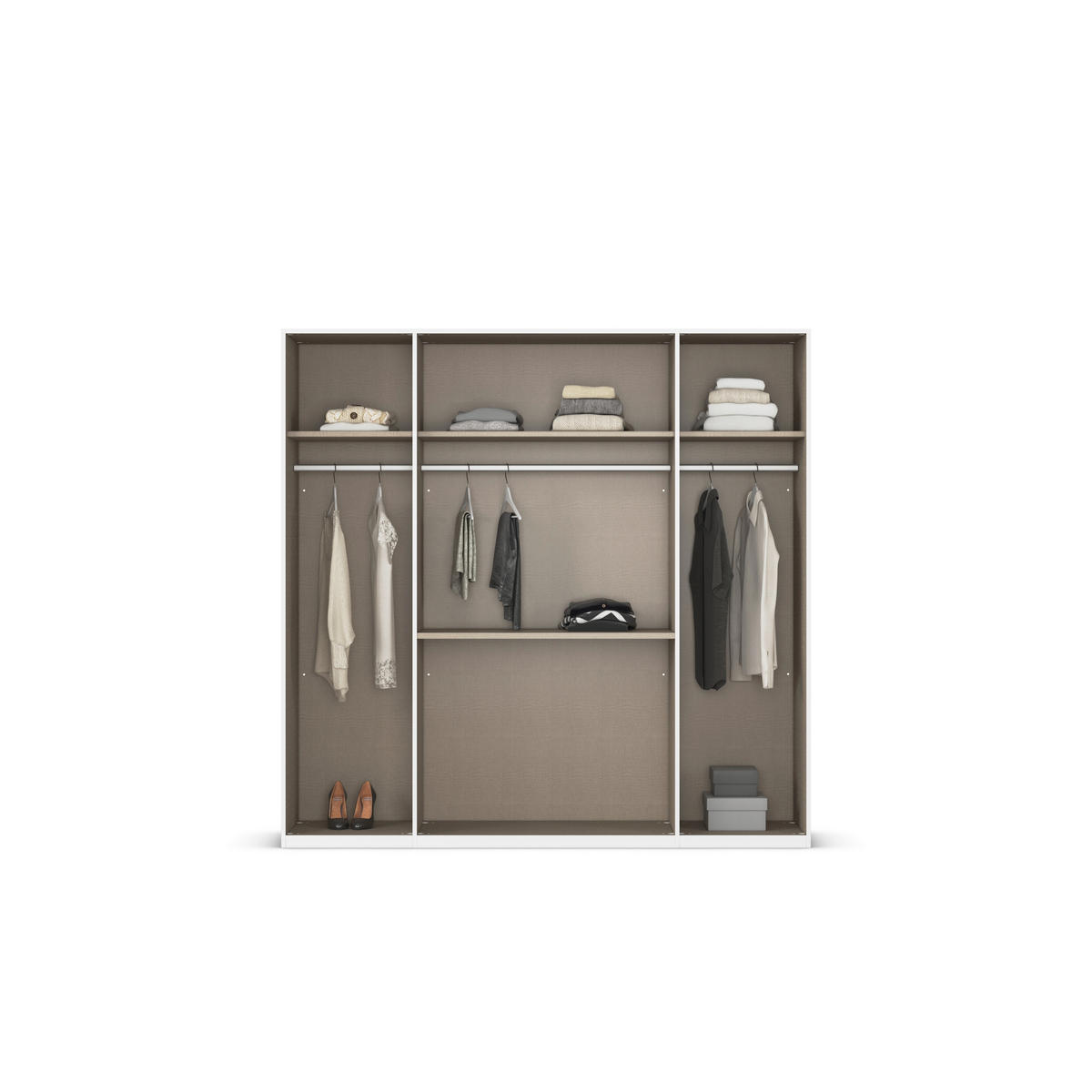 DREHTÜRENSCHRANK 201/197/60 cm 4-türig Sonoma Eiche  - Sonoma Eiche, Design, Holzwerkstoff/Kunststoff (201/197/60cm) - Novel
