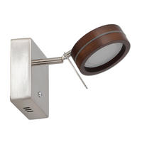 LED-WANDLEUCHTE Triberg 11/11/19 cm  - Braun, KONVENTIONELL, Holz/Metall (11/11/19cm) - Näve