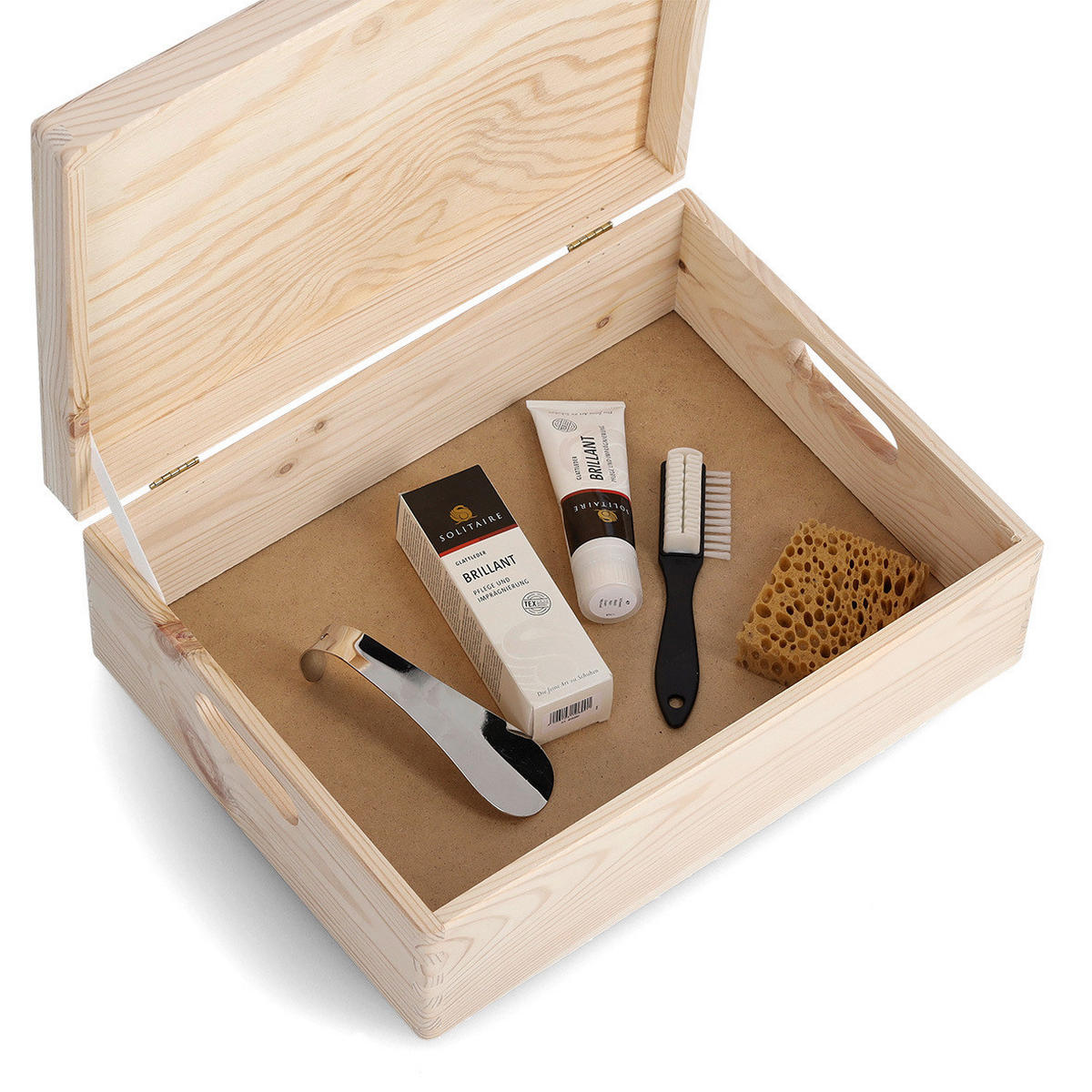 AUFBEWAHRUNGSBOX    40/30/14 cm  - Naturfarben, Basics, Holz (40/30/14cm) - Zeller Present