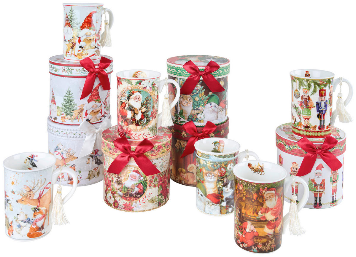 VELIKA ŠALICA ZA KAVU - višebojno, Lifestyle, keramika (0,32l) - X-Mas