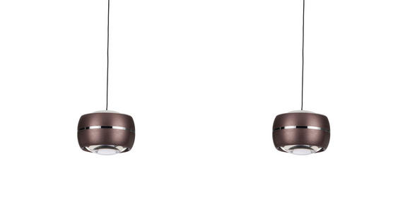 LED-HÄNGELEUCHTE 100/12/180 cm  - Braun, Basics, Glas/Metall (100/12/180cm) - Dieter Knoll