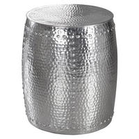 BEISTELLTISCH in Metall  - Silberfarben, Lifestyle, Metall (39/49cm) - MID.YOU