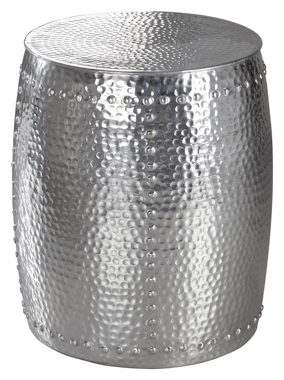 BEISTELLTISCH in Metall  - Silberfarben, Lifestyle, Metall (39/49cm) - MID.YOU