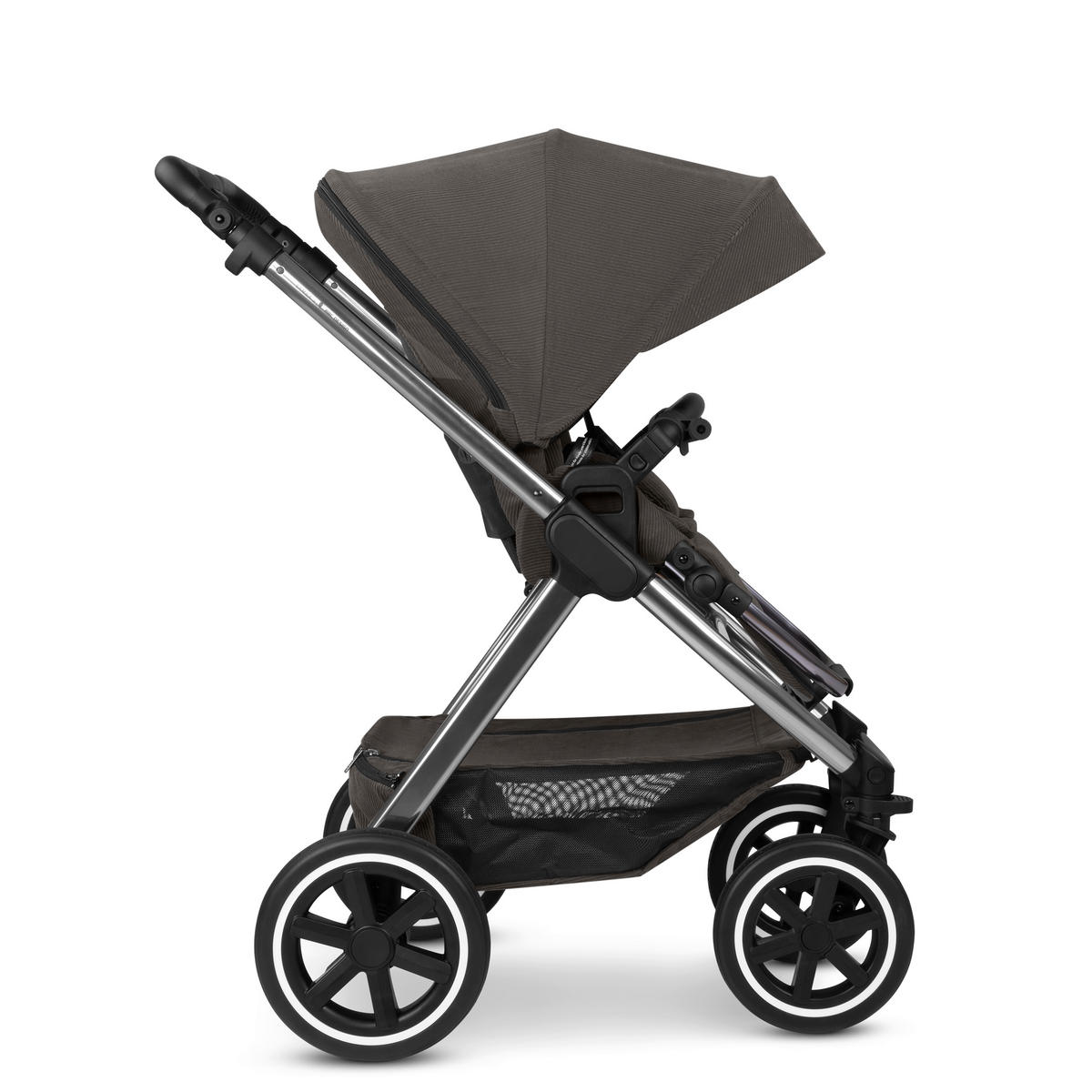 KINDERWAGEN  Samba 2  Almond  - Platinfarben/Grau, Basics, Metall (60/108/88cm) - ABC Design