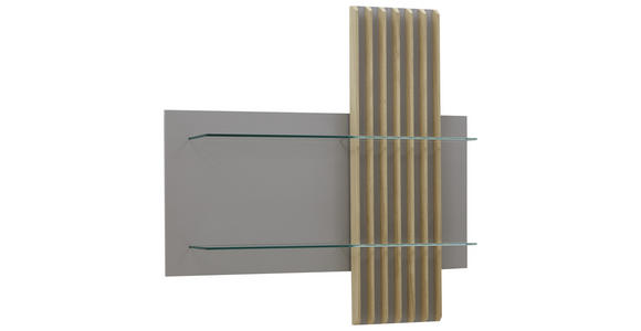 WANDPANEEL 105/106/25 cm - Eichefarben/Grau, Design, Holz/Holzwerkstoff (105/106/25cm) - Ambiente